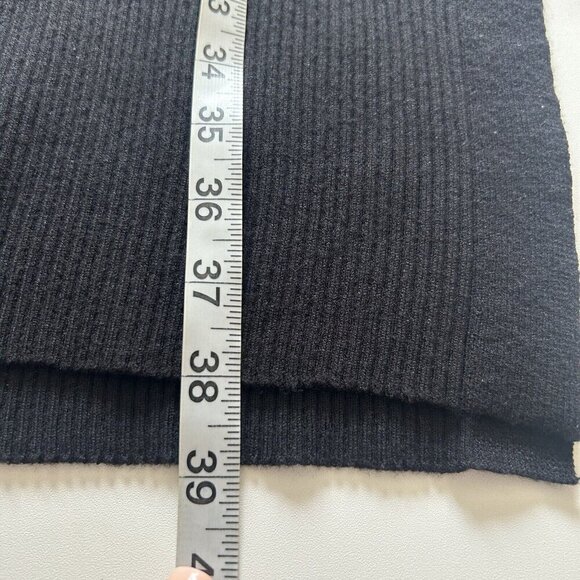 Magaschoni Black Ribbed Knit Tank Midi Dress Women's Minimalist Stretch Small - Picture 6 of 9